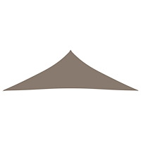 vidaXL Solsegel oxfordtyg trekantigt 4x4x5,8 m taupe