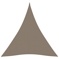 vidaXL Solsegel Oxfordtyg trekantigt 5x5x5 m taupe
