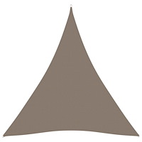 vidaXL Solsegel oxfordtyg trekantigt 6x6x6 m taupe