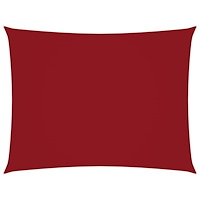 vidaXL Solsegel oxfordtyg rektangulärt 3x4 m röd