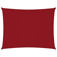 vidaXL Solsegel oxfordtyg rektangulärt 4x5 m röd