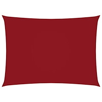 vidaXL Solsegel oxfordtyg rektangulärt 5x7 m röd
