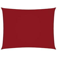 vidaXL Solsegel oxfordtyg rektangulärt 6x7 m röd