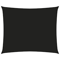 vidaXL Solsegel oxfordtyg rektangulärt 6x7 m svart