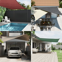 vidaXL Solsegel oxfordtyg fyrkantigt 4,5x4,5 m brun