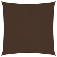 vidaXL Solsegel oxfordtyg fyrkantigt 6x6 m brun