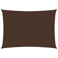 vidaXL Solsegel oxfordtyg rektangulärt 2x3 m brunt