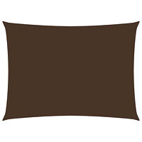 vidaXL Solsegel oxfordtyg rektangulärt 4x5 m brun
