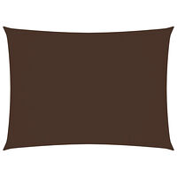vidaXL Solsegel oxfordtyg rektangulärt 5x6 m brun