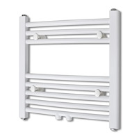 vidaXL Handdukstork centralvärme element böjd 480 x 480 mm