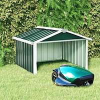 vidaXL Skjul för robotgräsklippare 92x97x63 cm galvaniserat stål grön