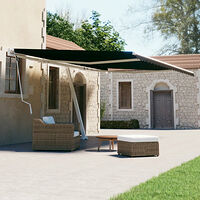 vidaXL Fristående markis manuellt infällbar 600x300 cm antracit