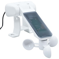 vidaXL Automatisk markis med vindsensor & LED 300x250 cm gul/vit