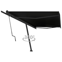 vidaXL Markis automatisk fristående 500x350 cm antracit