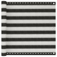 vidaXL Balkongskärm HDPE 90x500 cm antracit och vit