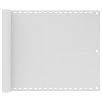 vidaXL Balkongskärm vit 75x500 cm HDPE