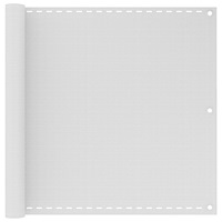 vidaXL Balkongskärm vit 90x300 cm HDPE
