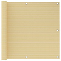 vidaXL Balkongskärm beige 90x300 cm HDPE