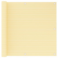 vidaXL Balkongskärm beige 90x500 cm HDPE