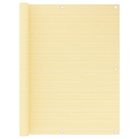 vidaXL Balkongskärm beige 120x500 cm HDPE