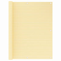 vidaXL Balkongskärm beige 120x500 cm HDPE