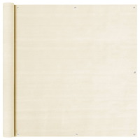 vidaXL Balkongskärm gräddvit 120x300 cm HDPE