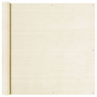 vidaXL Balkongskärm gräddvit 120x500 cm HDPE