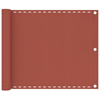 vidaXL Balkongskärm terrakotta 75x300 cm HDPE