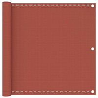vidaXL Balkongskärm terrakotta 90x600 cm HDPE