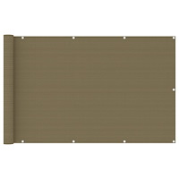vidaXL Balkongskärm taupe 120x400 cm HDPE