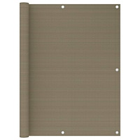 vidaXL Balkongskärm taupe 120x500 cm HDPE
