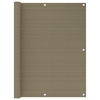 vidaXL Balkongskärm taupe 120x500 cm HDPE