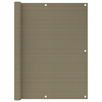 vidaXL Balkongskärm taupe 120x600 cm HDPE