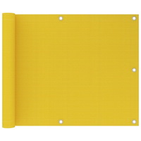 vidaXL Balkongskärm gul 75x600 cm HDPE