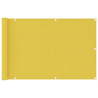 vidaXL Balkongskärm gul 90x400 cm HDPE