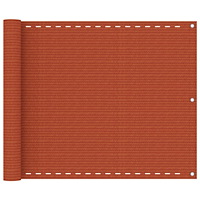 vidaXL Balkongskärm orange 75x300 cm HDPE