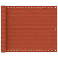 vidaXL Balkongskärm orange 75x300 cm HDPE