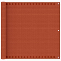 vidaXL Balkongskärm orange 90x400 cm HDPE