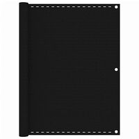 vidaXL Balkongskärm svart 120x400 cm HDPE