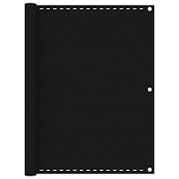 vidaXL Balkongskärm svart 120x500 cm HDPE