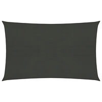 vidaXL Solsegel 160 g/m² antracit 3x4 m HDPE