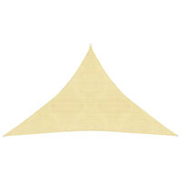vidaXL Solsegel 160 g/m² beige 3x3x4,2 m HDPE