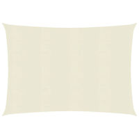 vidaXL Solsegel 160 g/m² gräddvit 2x2,5 m HDPE