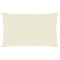 vidaXL Solsegel 160 g/m² gräddvit 2x4,5 m HDPE