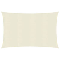 vidaXL Solsegel 160 g/m² gräddvit 3x5 m HDPE