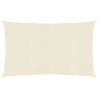 vidaXL Solsegel 160 g/m² gräddvit 3,5x5 m HDPE