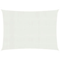 vidaXL Solsegel 160 g/m² vit 4x5 m HDPE