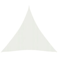 vidaXL Solsegel 160 g/m² vit 5x6x6 m HDPE