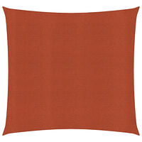 vidaXL Solsegel 160 g/m² terrakotta 5x5 m HDPE