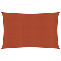 vidaXL Solsegel 160 g/m² terrakotta 2x4,5 m HDPE